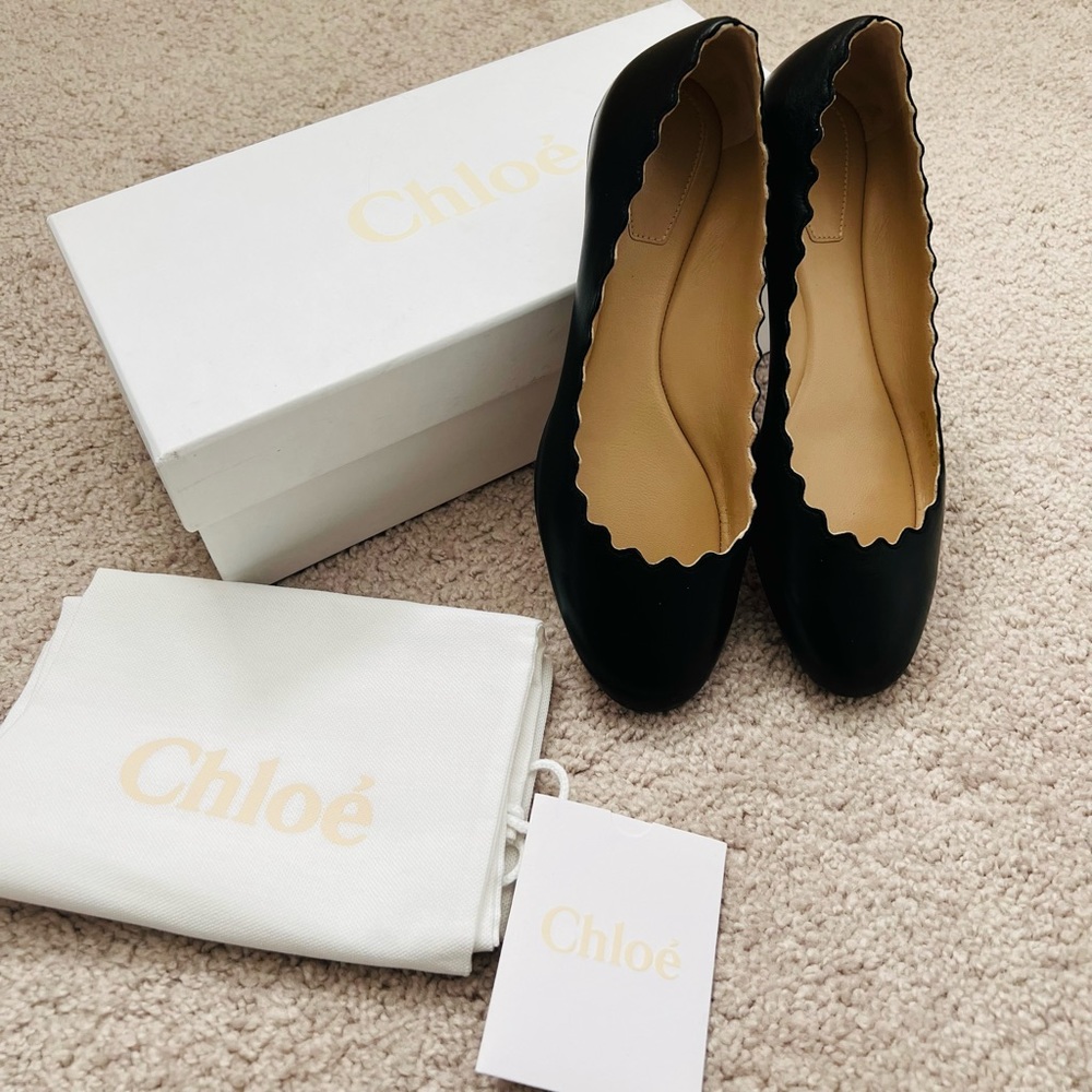 Chloe Black Ballet Flats 35.5 (US 5.5)